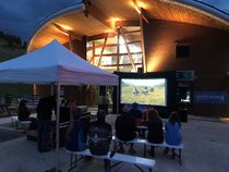 Projection film montagne en plein air Chamrousse 1650