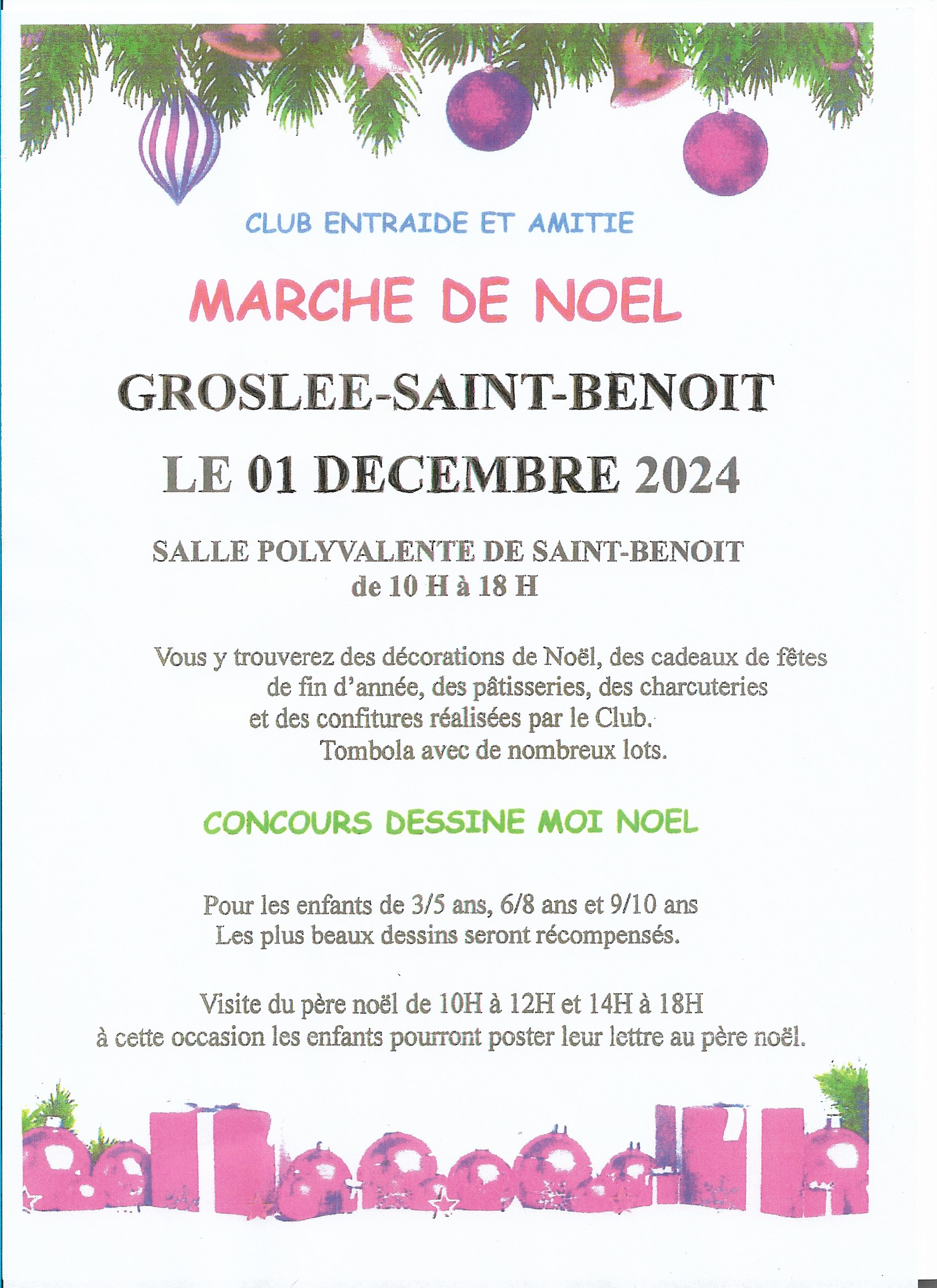 Marché de Noël à Brégnier Cordon