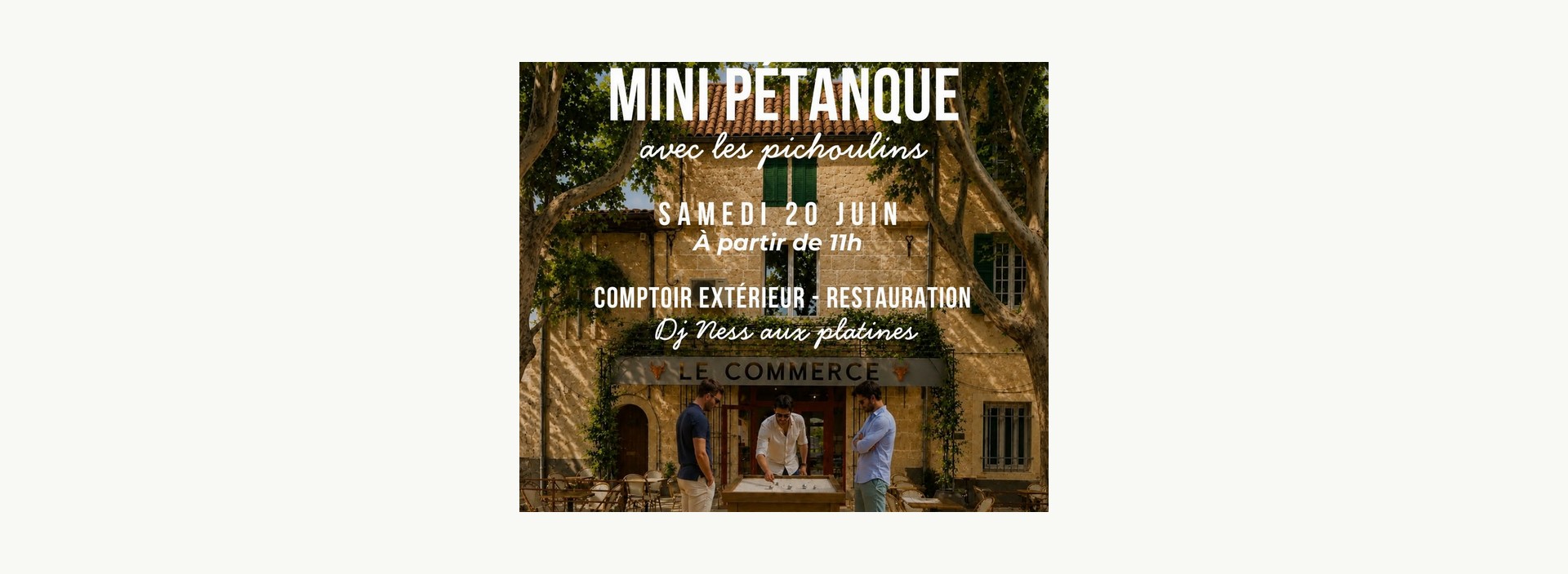 Mini pétanque et ambiance DJ