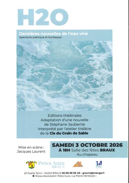 Spectacle - H2O Dernières nouvelles de l'eau vive