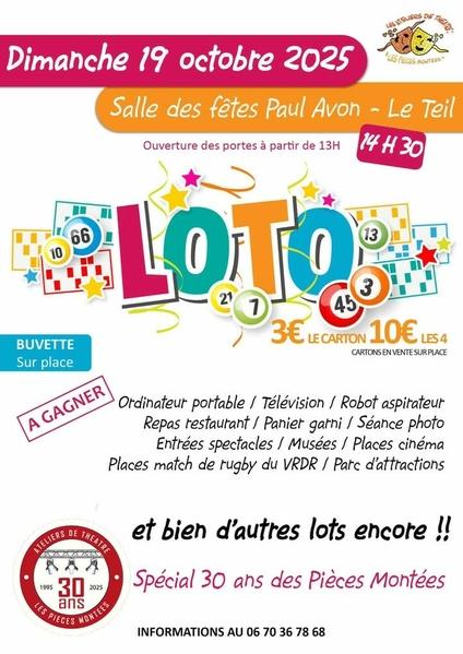 Loto de lassociation Les Pièces Montées_Le Teil