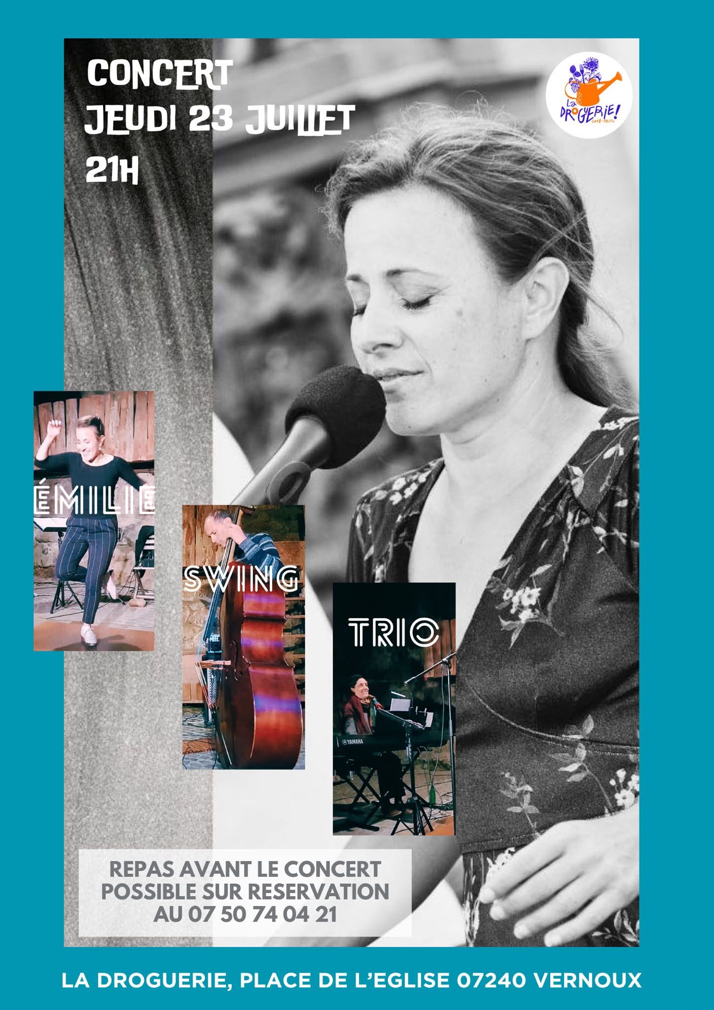 Concert du trio "Émilie Swing Trio" (swing)
