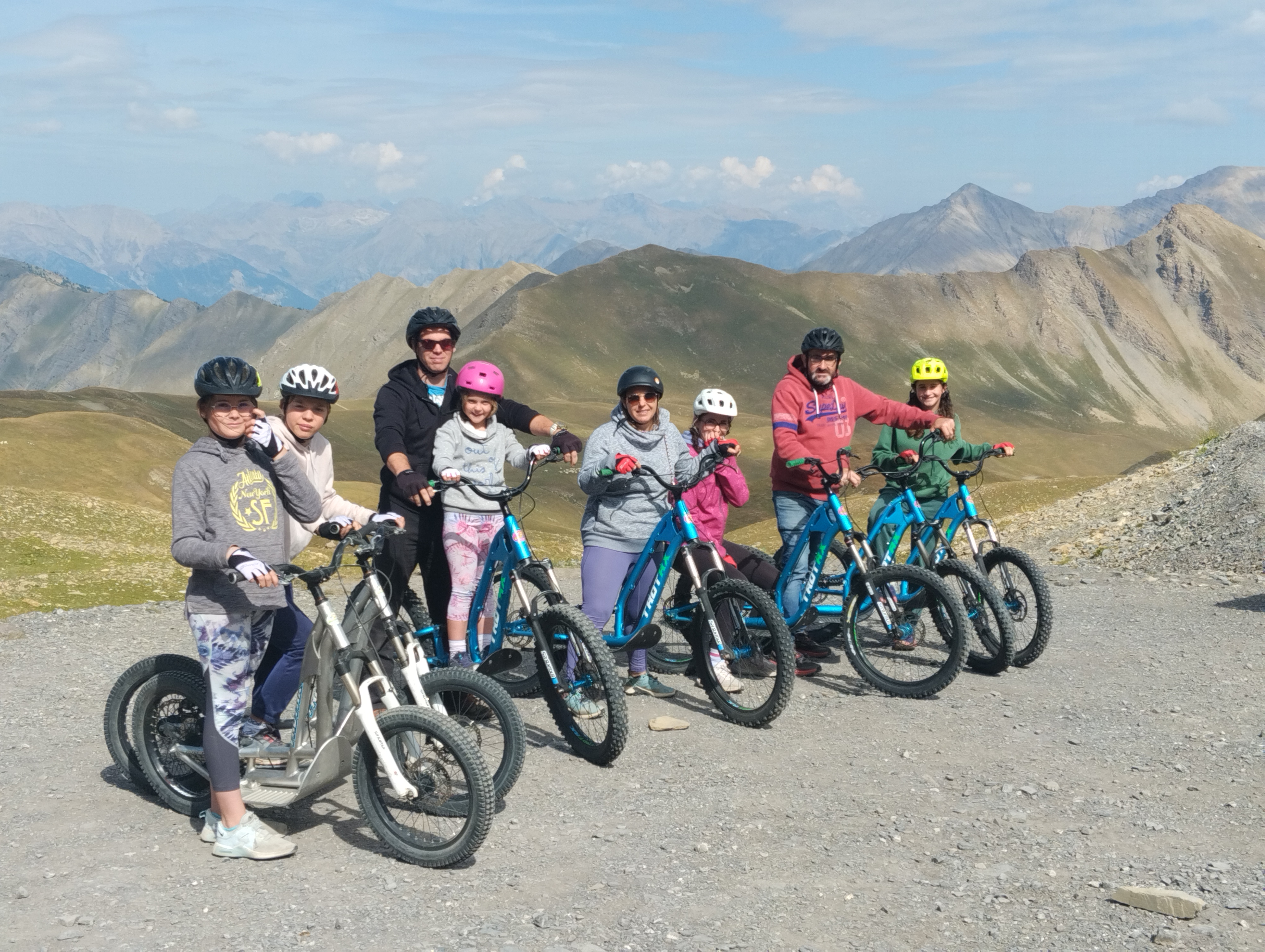 Chastan Sport - Randonnée trottinette Tout Terrain et location Fat Bike à assistance électrique_Crévoux