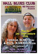 Concert "Debbie Bond (USA) & Rick Asherson (UK)" - Hall Blues Club_Pélussin
