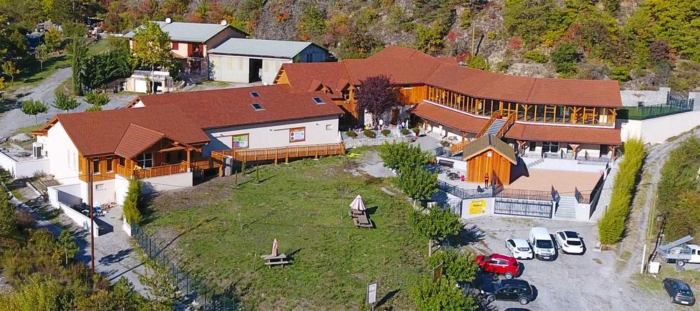 vue aérienne de la structure 