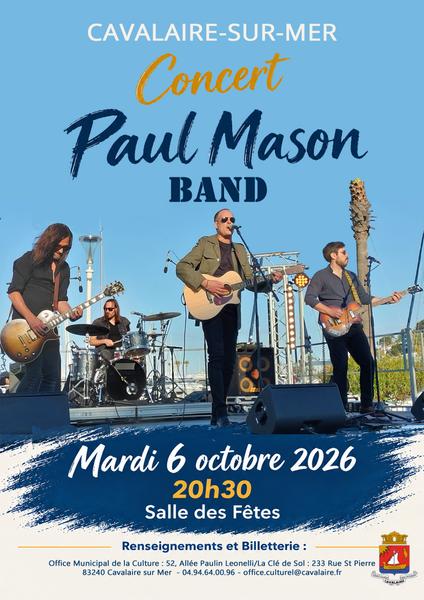Concert : Paul Mason Band_Cavalaire-sur-Mer