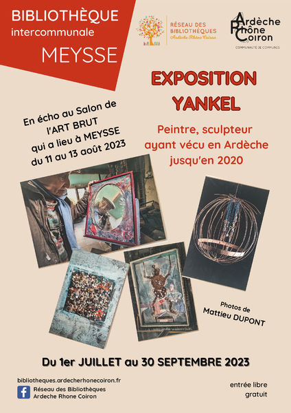 Exposition photographique doeuvres de Yankel à la bibliothèque de Meysse
