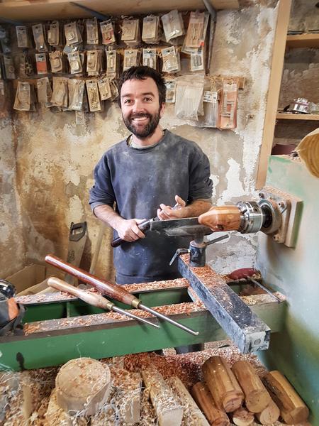 Démonstration tourneur sur bois : Toupies