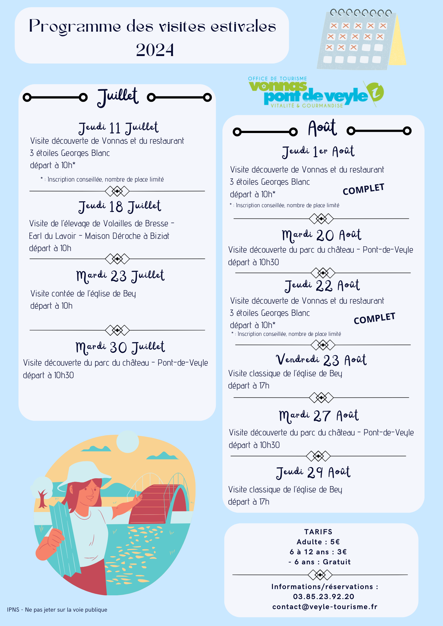 Programme visites estivales