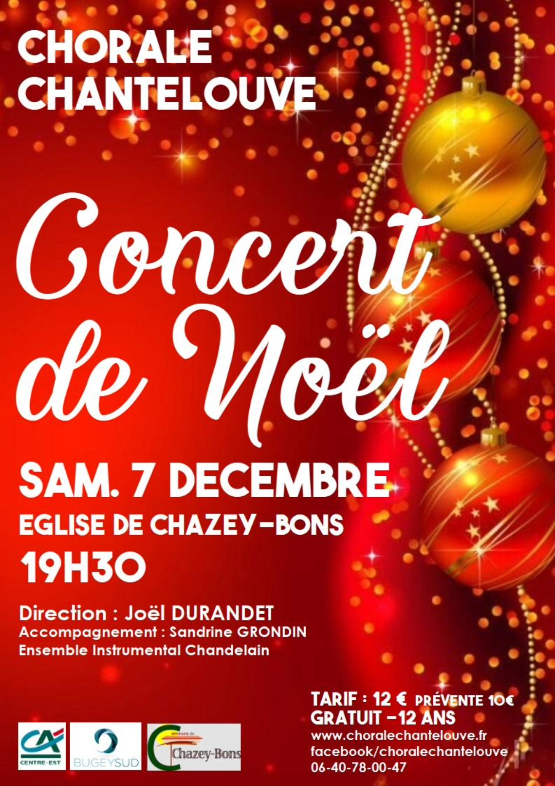 Concert de Noël de la Chorale Chantelouve