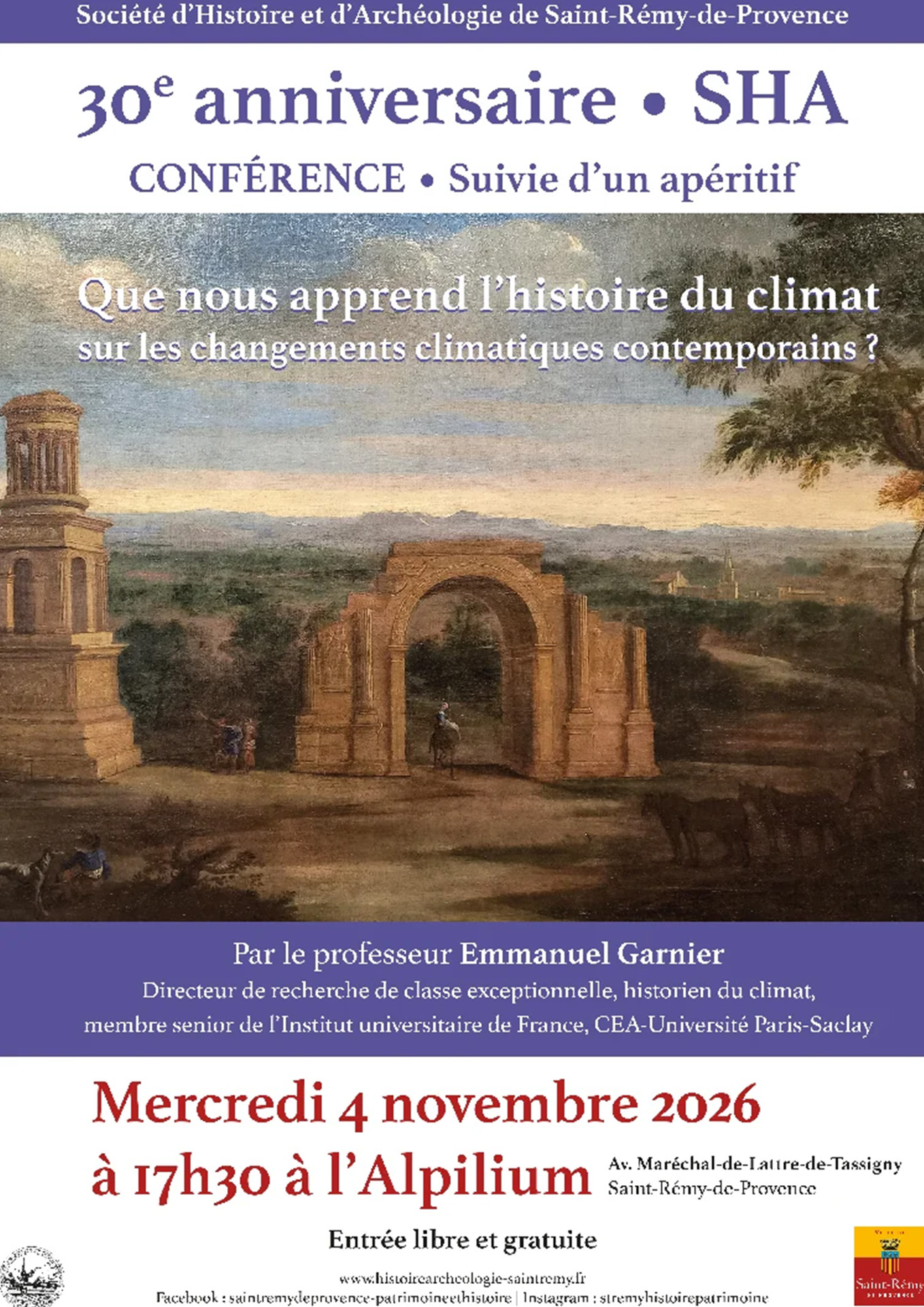 30ème anniversaire de la société d'Histoire et d'Archéologie