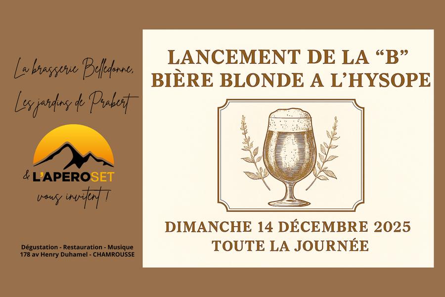 Lancement de la bière "La B" 100% made in Belledonne à l'Apéroset