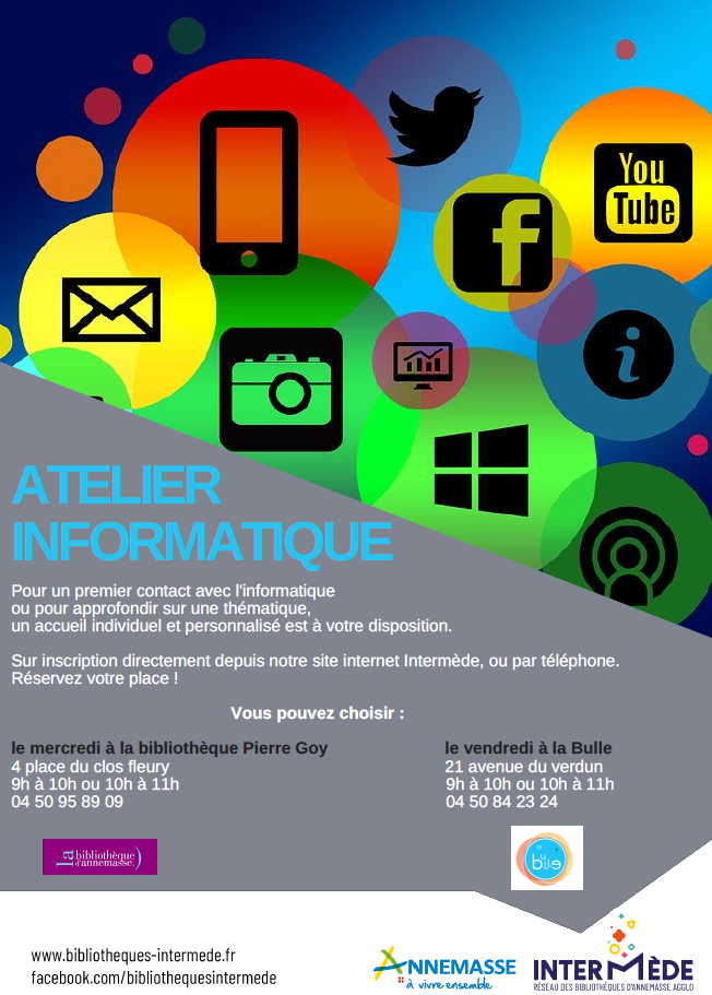 affiche atelier informatique