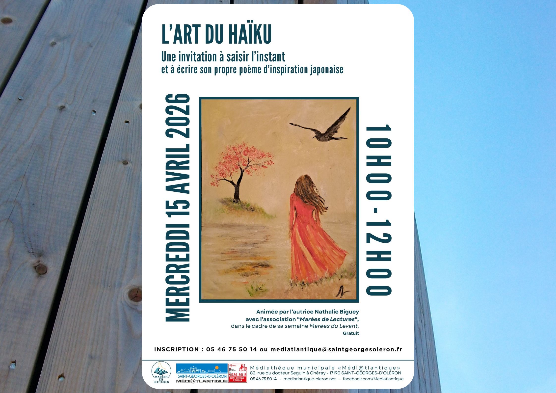 Atelier Haïku avec Marées de Lectures