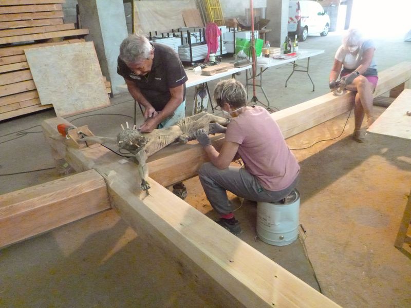 Restauration de la croix Saint-André