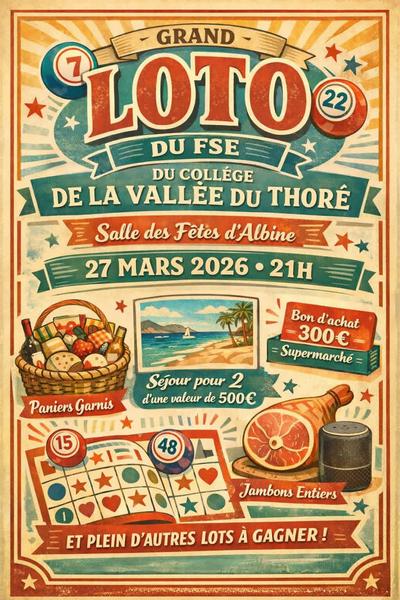 Loto du collège de la Vallée du Thoré
