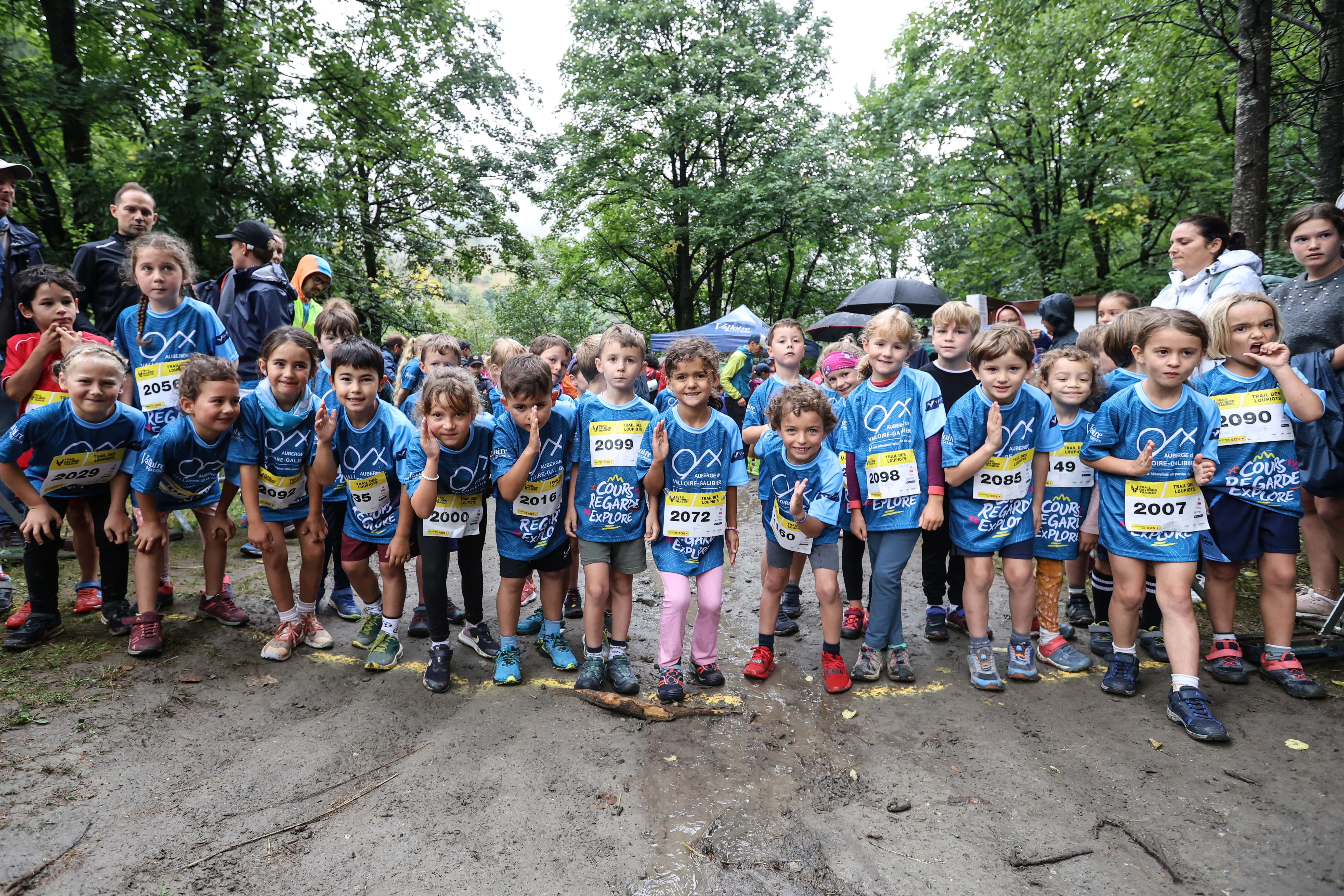 Enfants au trail des Loupiots