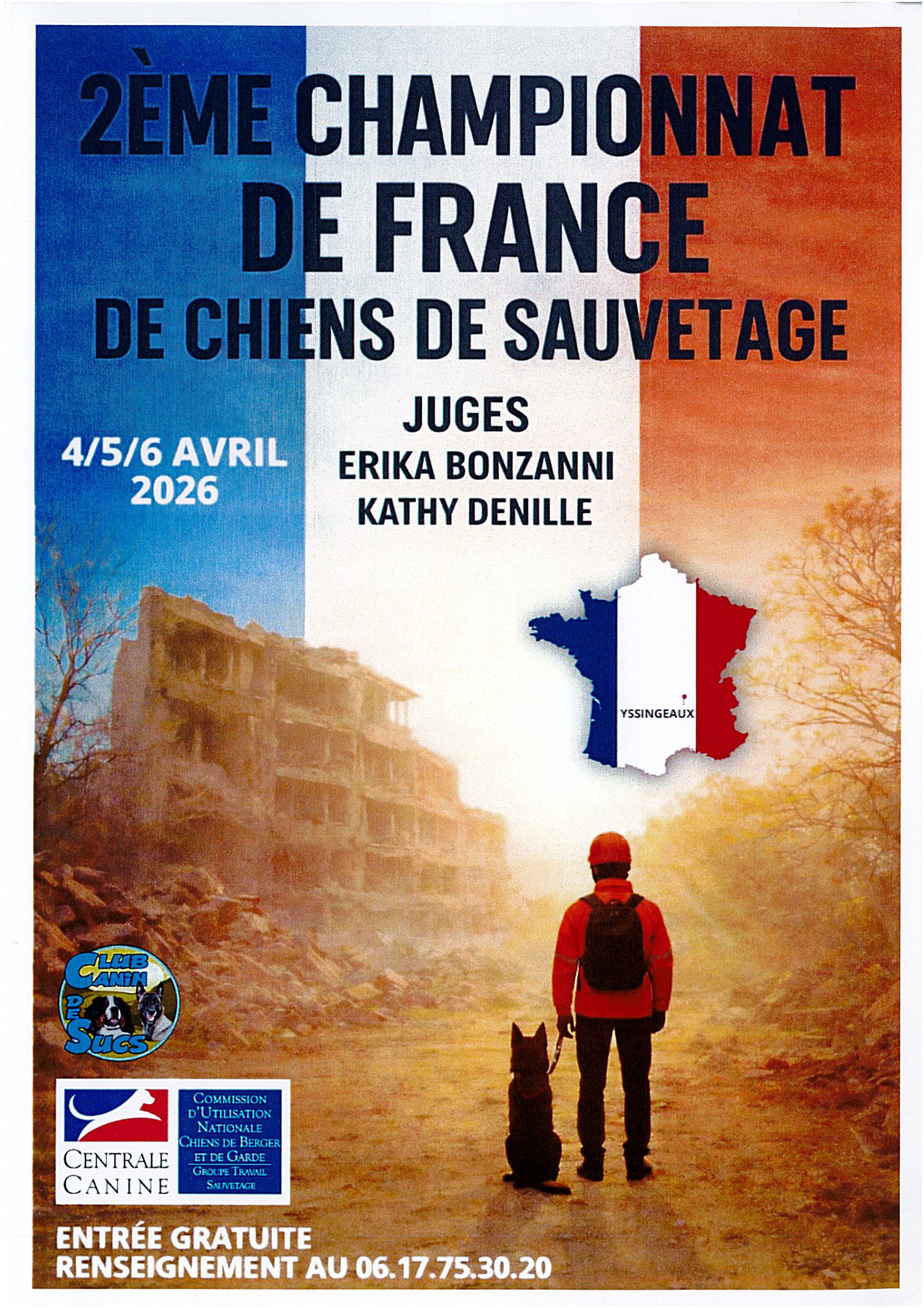 2ème Championnat de France de Chiens de Sauvetage