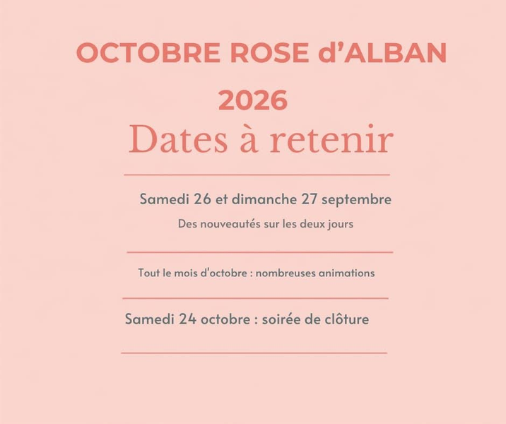 Octobre Rose à Alban
