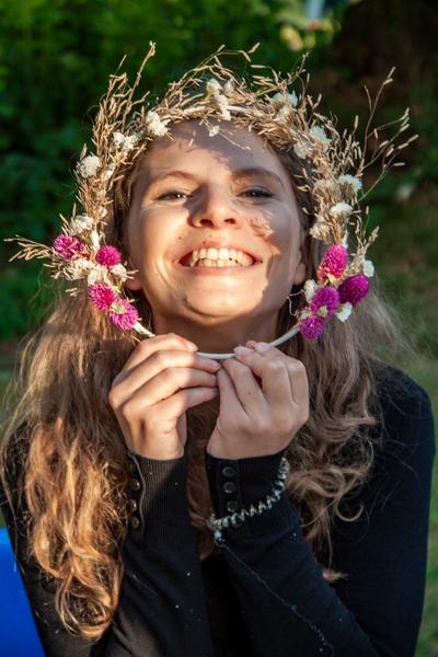 Atelier : Réalisation d'une couronne de fleurs séchées