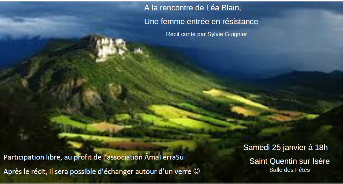 Rencontre avec Léa Blain, une femme entrée en résistance_Saint-Quentin-sur-Isère