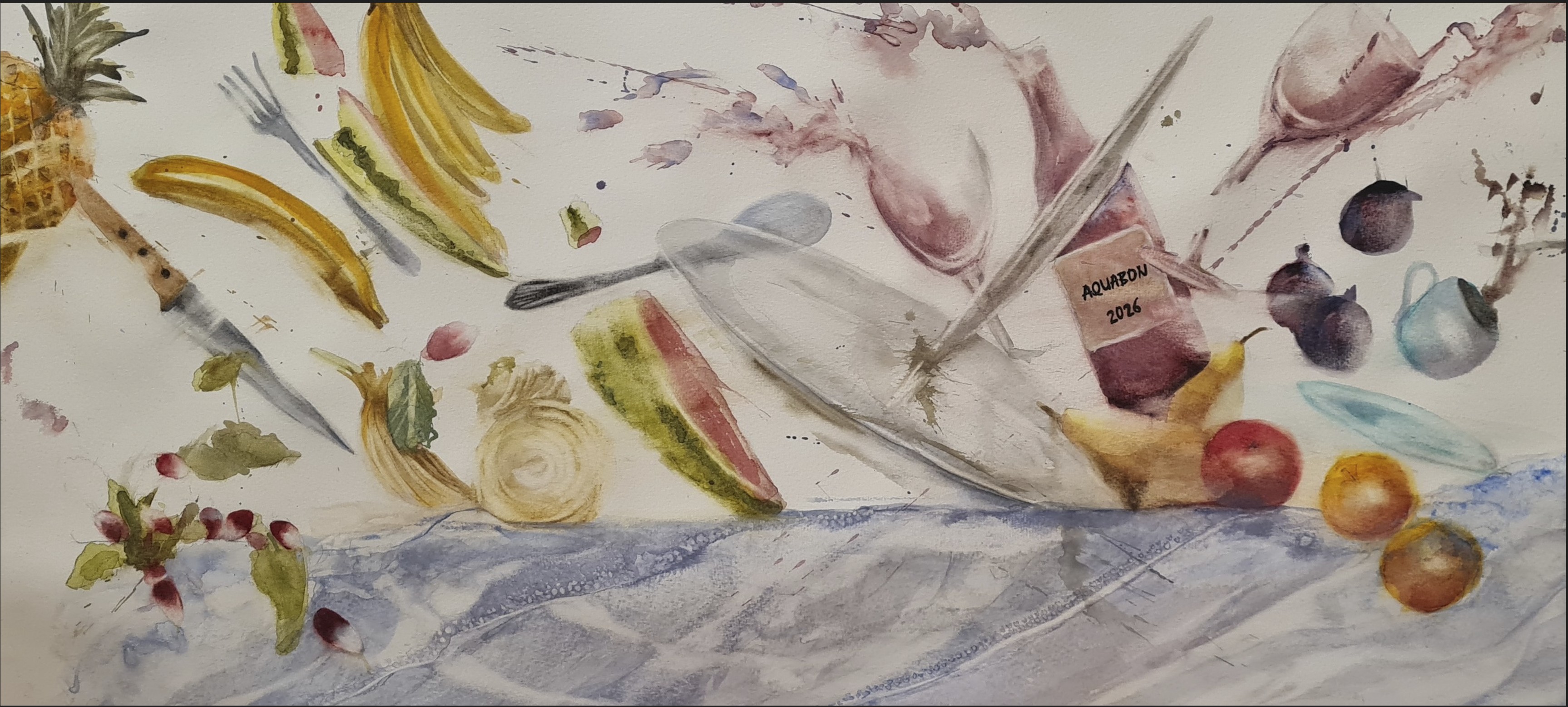 Frise atelier aquarelle Pihen 1