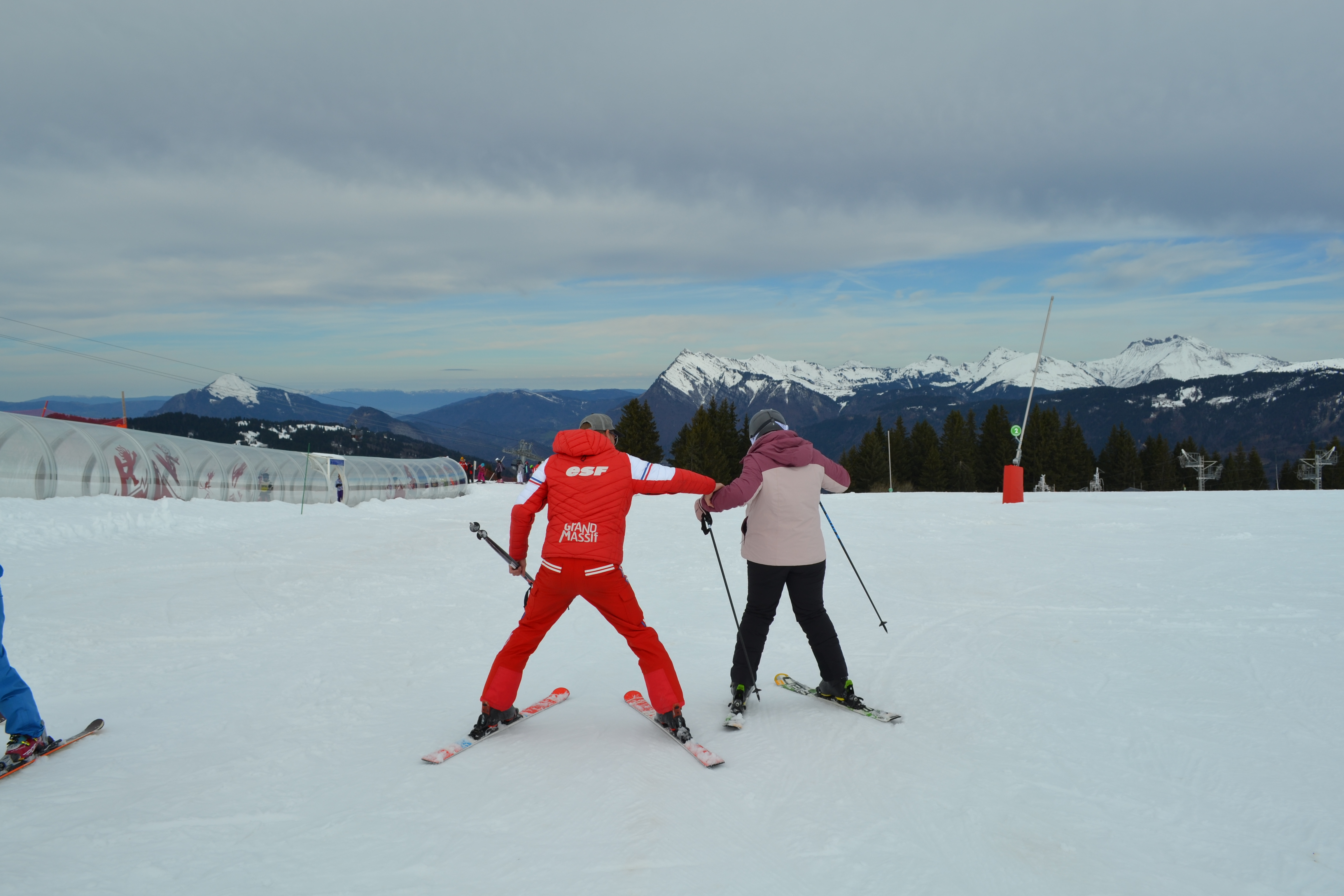 Private lessons on the Grand-Massif ski area