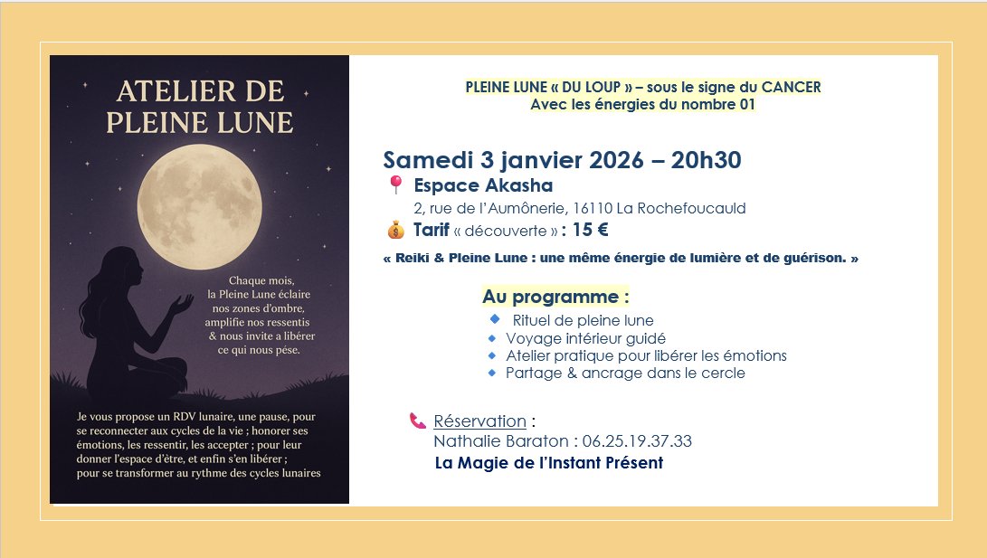 Atelier pleine lune