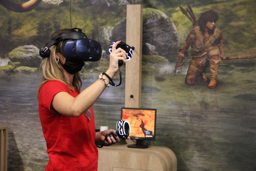Expérience de réalité virtuelle au Paléosite
