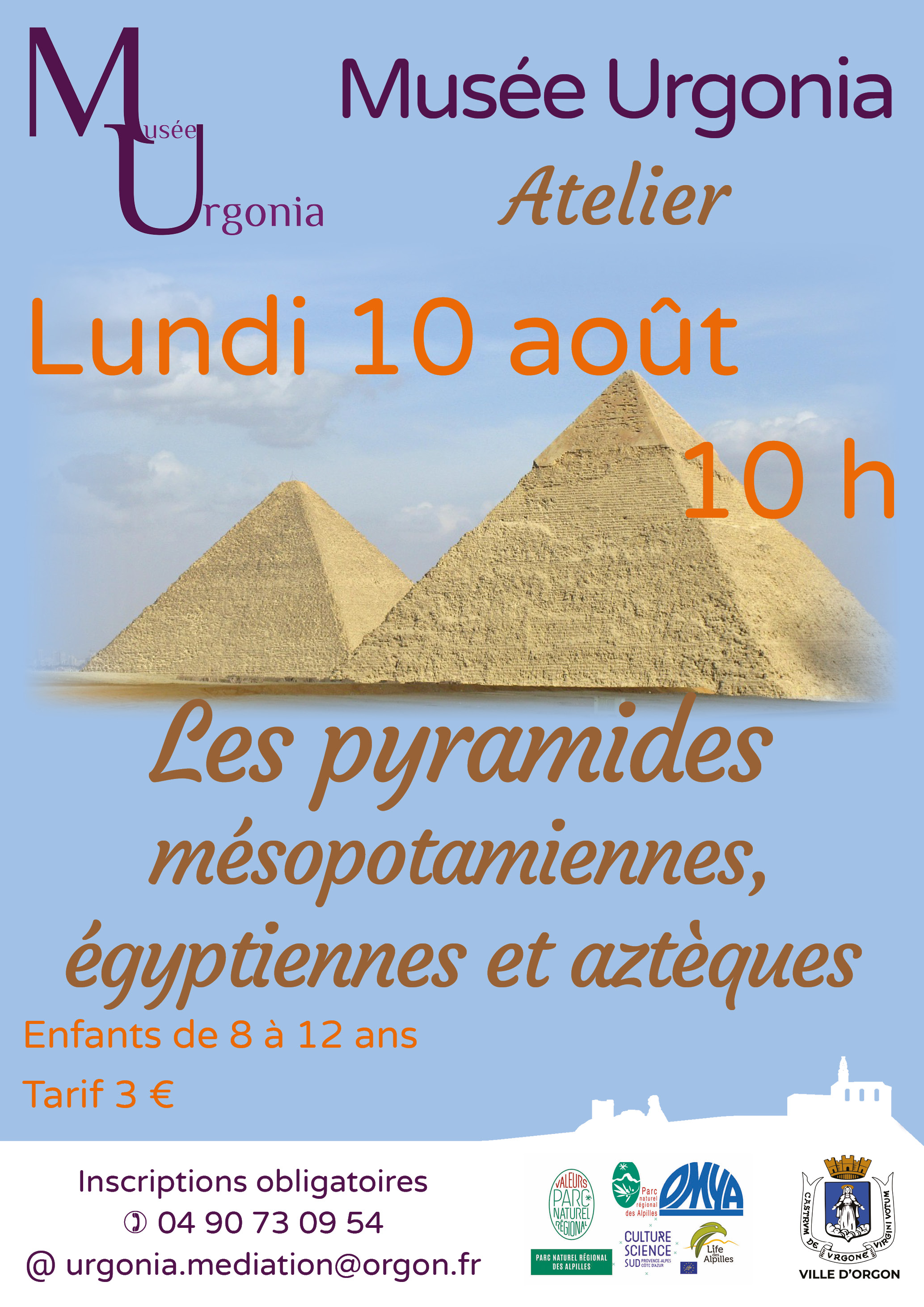 Atelier "Les pyramides égyptiennes, mésopotamiennes et aztèques"