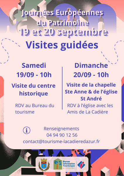 Journées Européennes du Patrimoine_La Cadière-d'Azur - Affiche - Bureau du tourisme