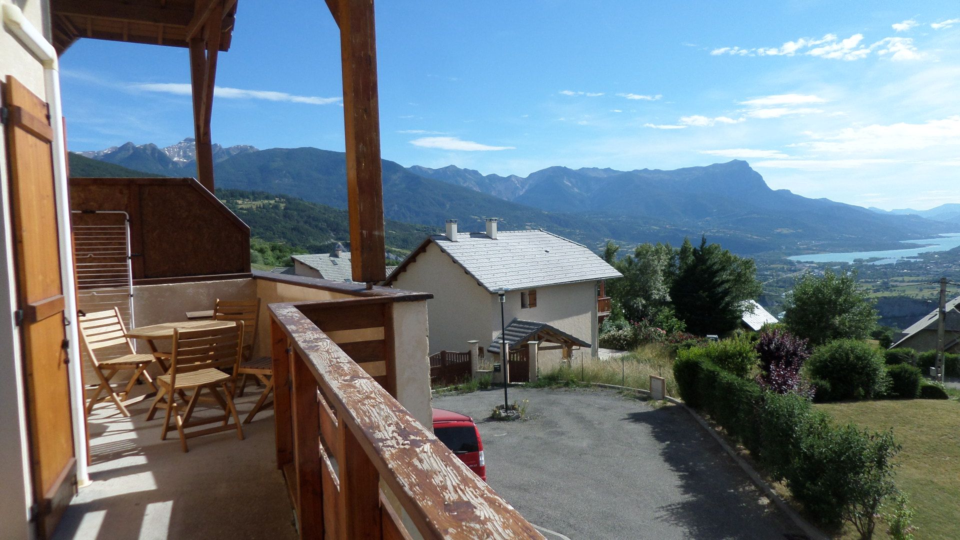 Vue balcon - Chalet Le Belvédère des Audes SAINT-ANDRÉ-D'EMBRUN