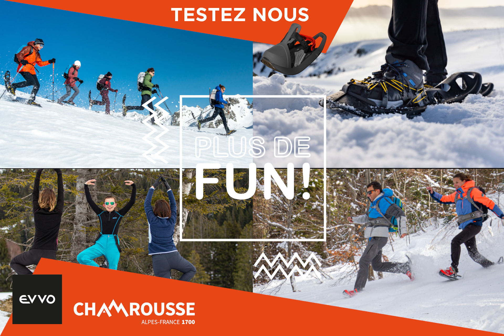 Test raquettes à neige Evvo