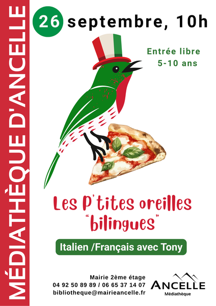 P'tites oreilles bilingues italiennes