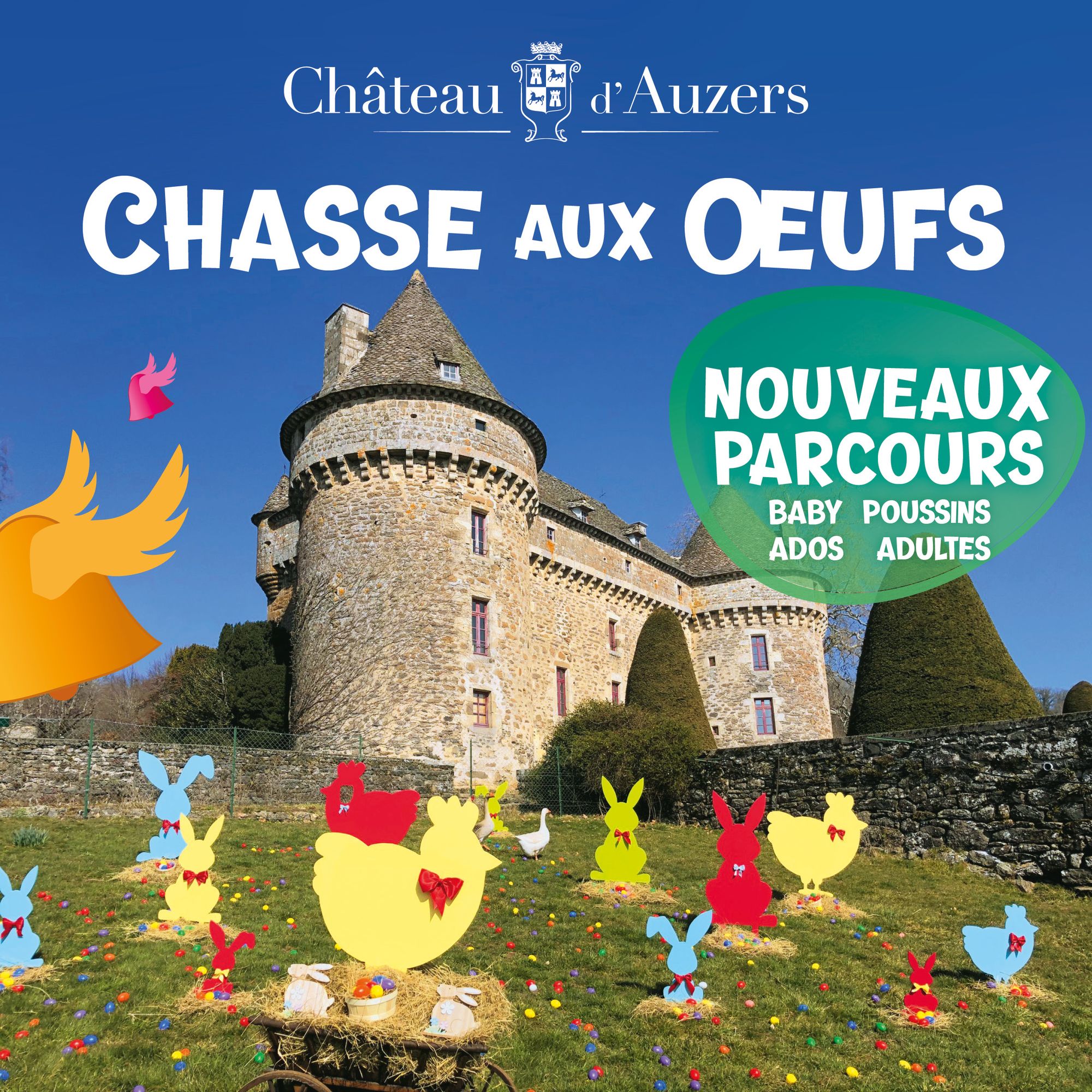 Chasse aux oeufs au château d'Auzers