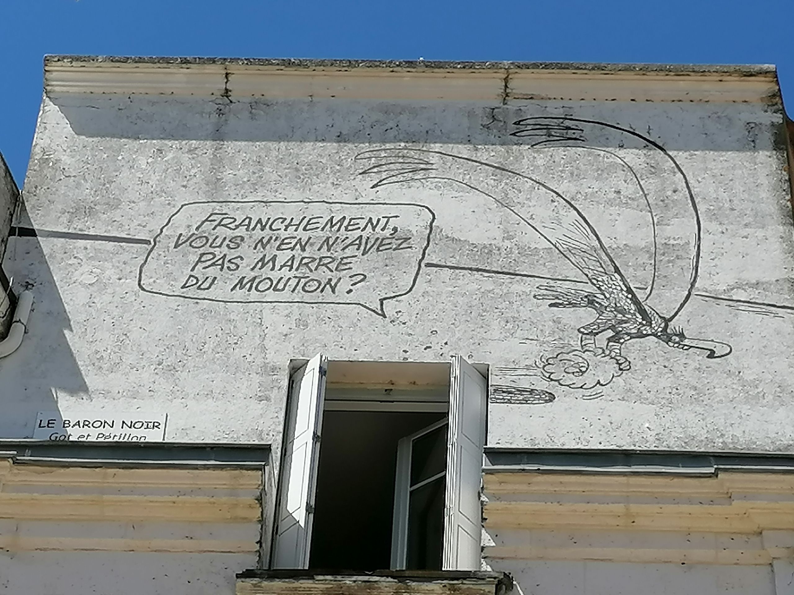 Mur peint "Le Baron noir"