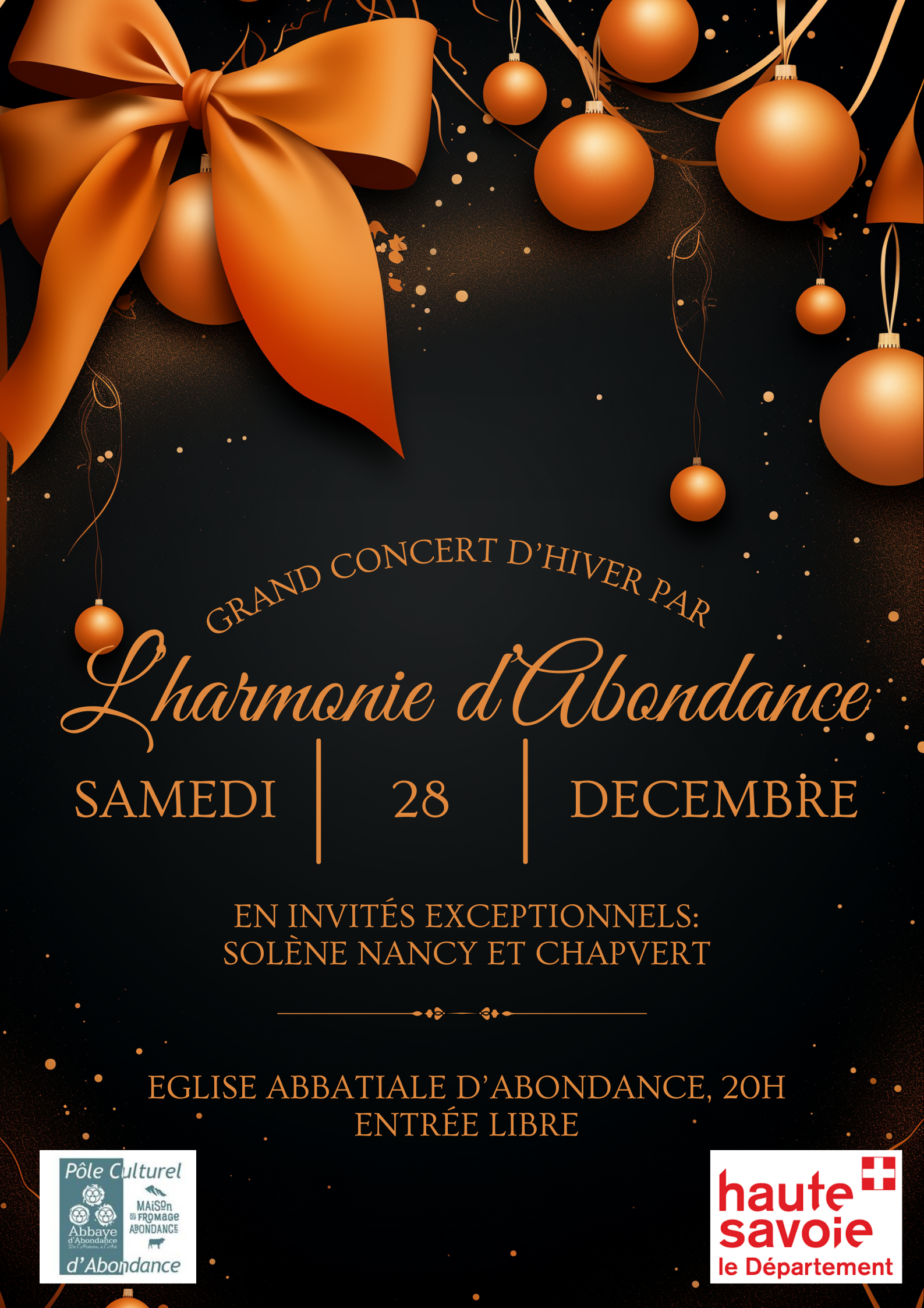 Concert de Noël de l’Harmonie d’Abondance