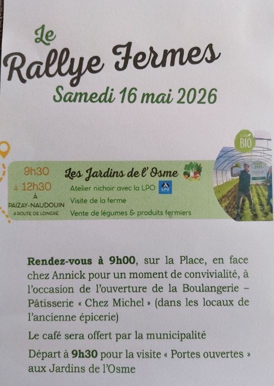 Le rallye fermes