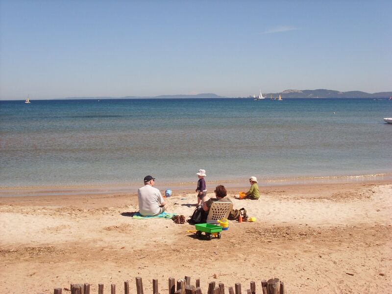 Plage de la Bergerie - Hyères - devant le camping Eurosurf