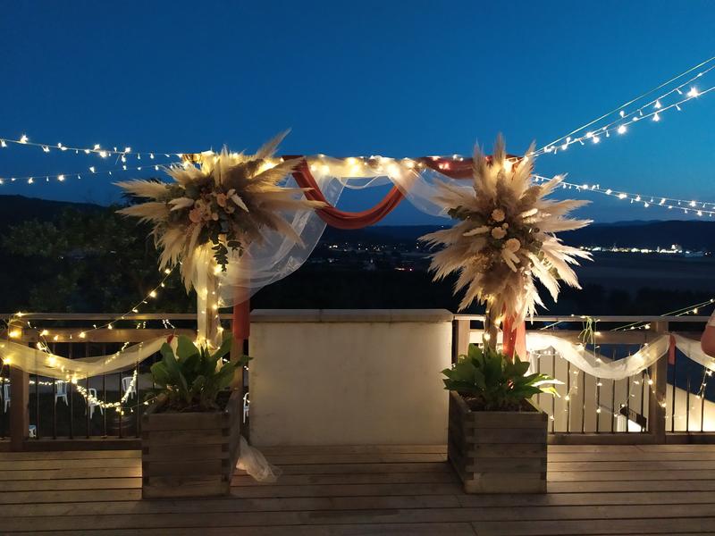Terrasse du chapiteau de nuit