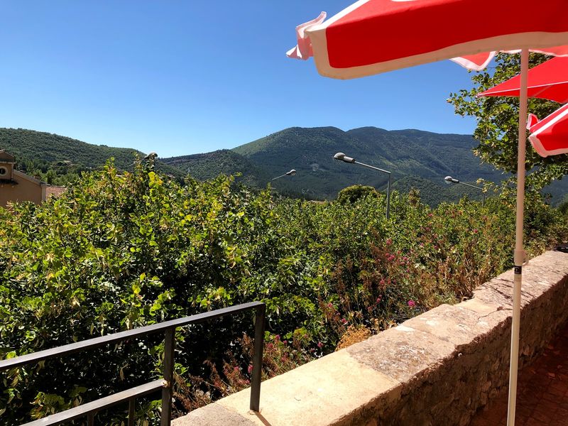 la vue de la terrasse