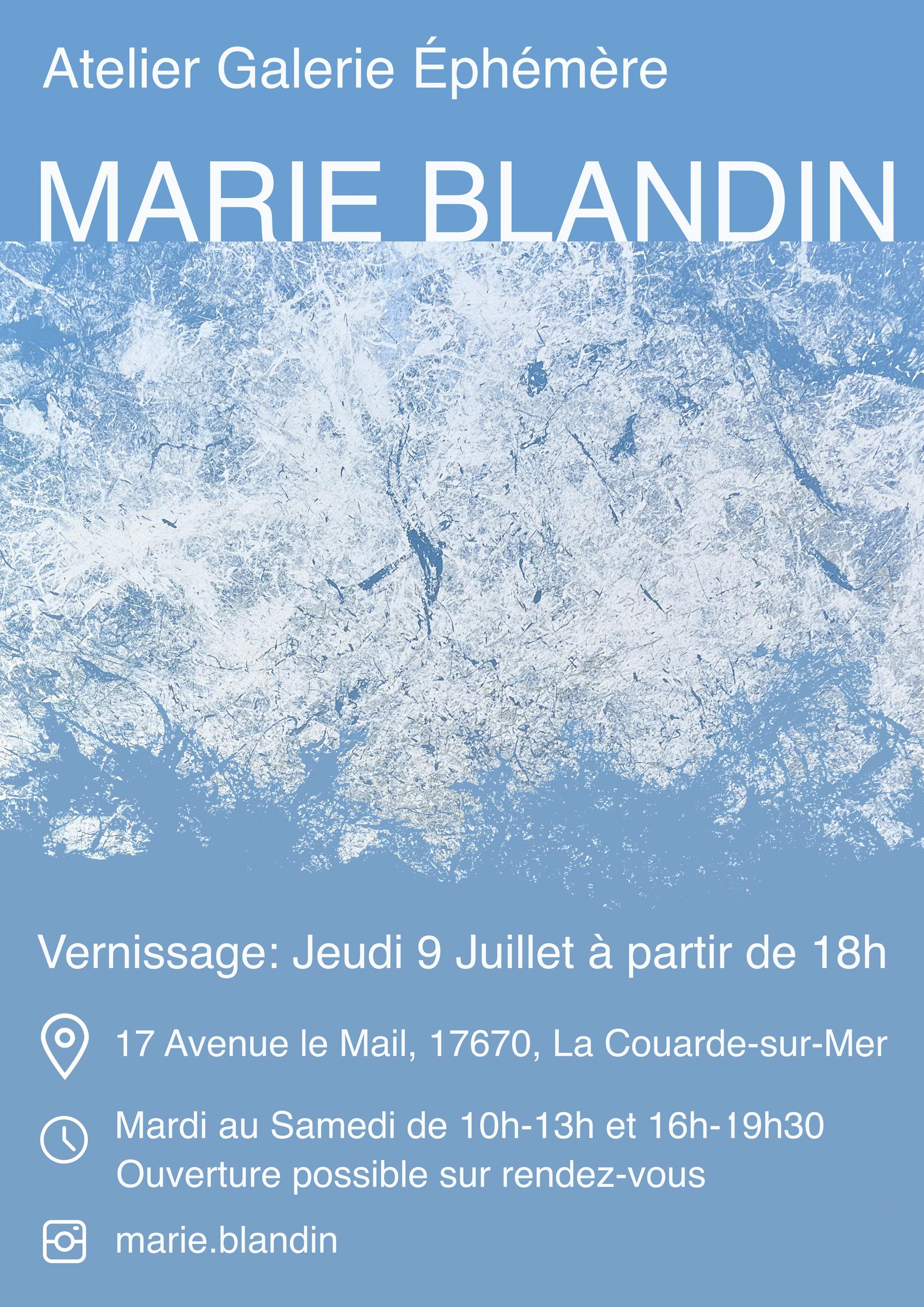 Vernissage de l'atelier galerie éphémère de Marie Blandin