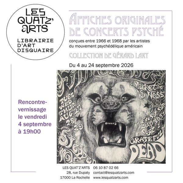 Exposition - Affiches originales de concerts psyché