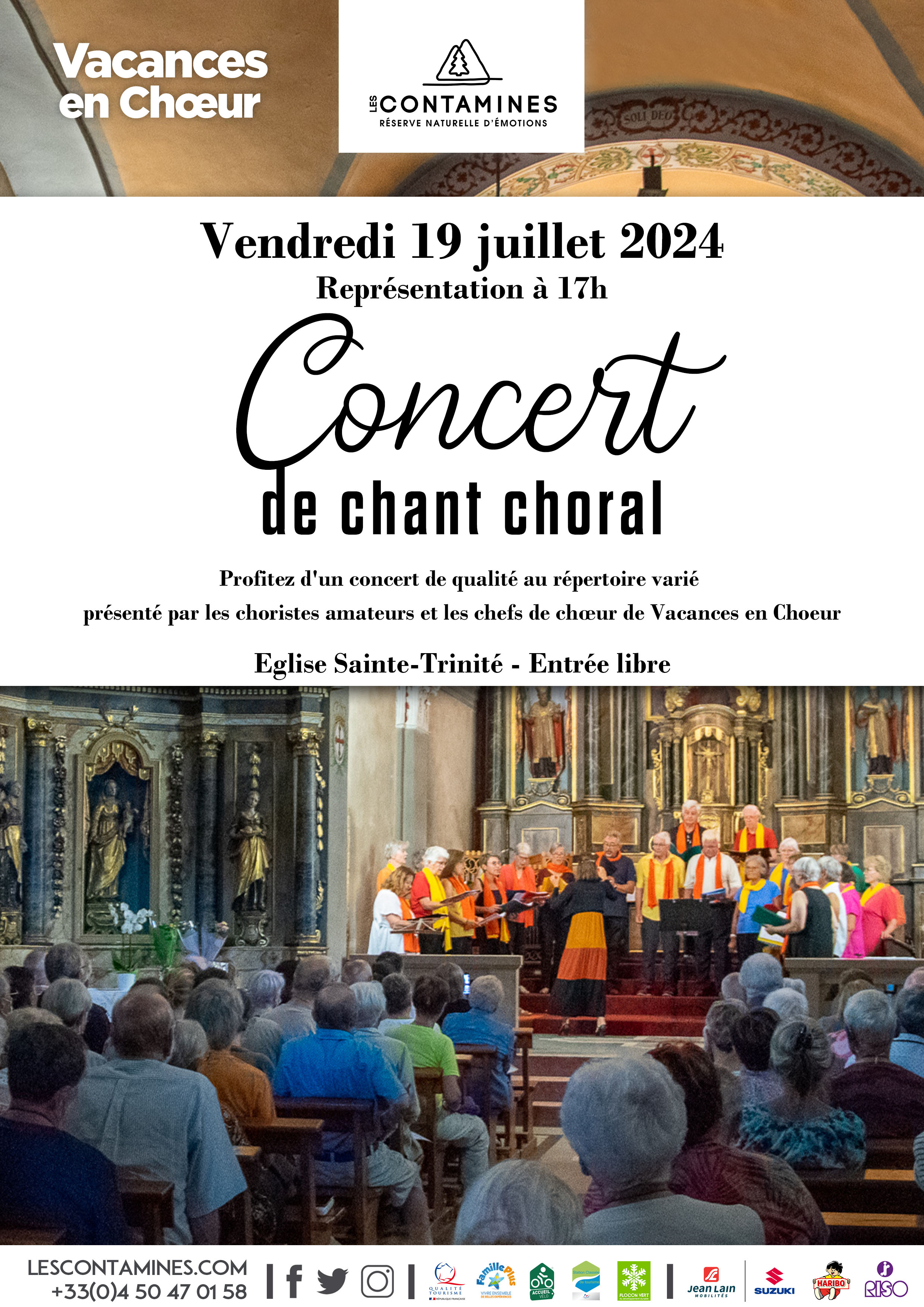 Concert de chant choral avec les choristes de Vacances en Choeur