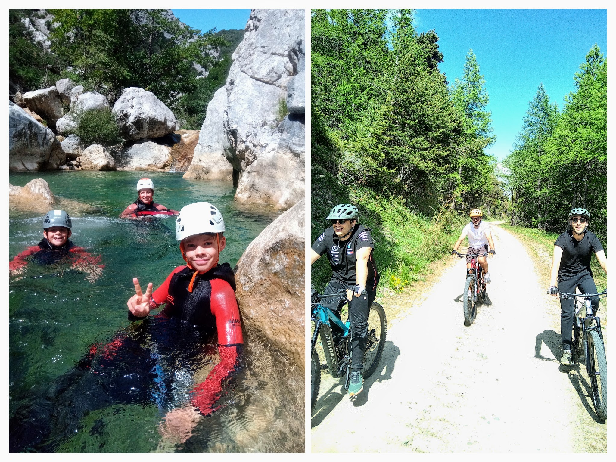 Sortie canyoning et VTT électrique