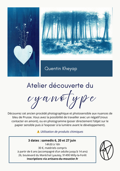 Atelier découverte du cyanotype_Milly-la-Forêt