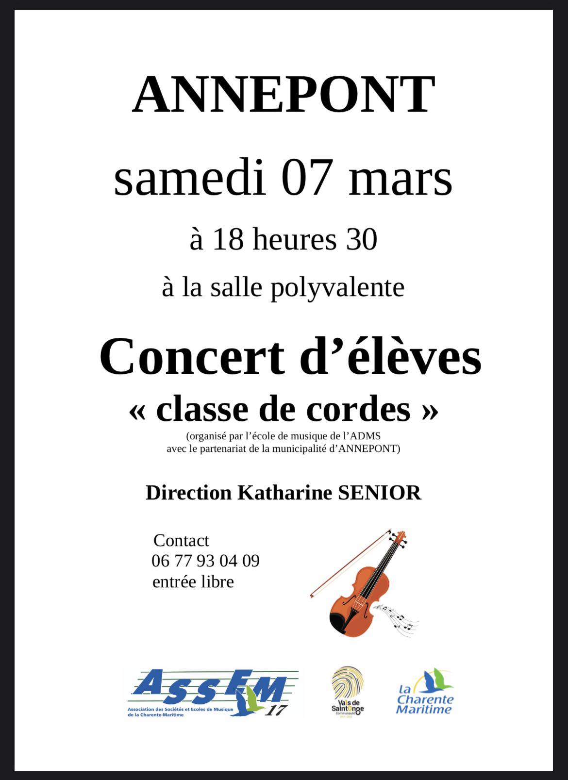 Concert d'élèves "Classe de cordes"