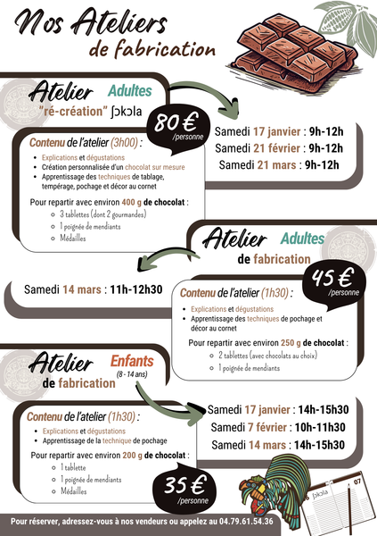 Atelier de fabrication de chocolats - Adultes_Lescheraines