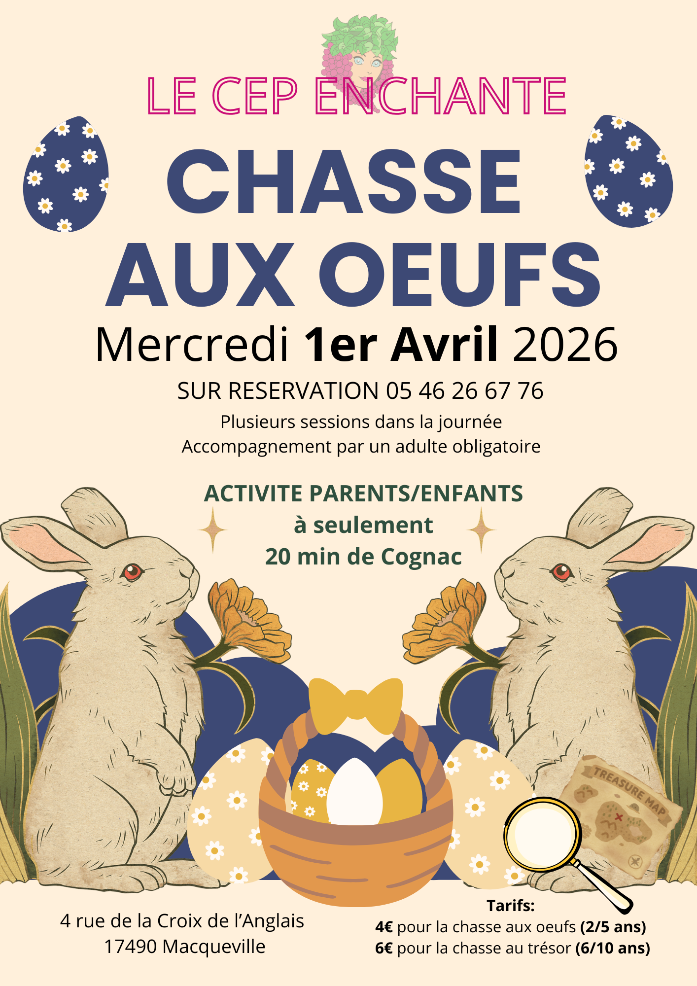 Chasse aux oeufs - Le Cep Enchanté