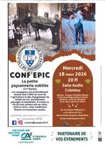 Conf'Epic : la petite paysannerie oubliée - 1e partie_Crémieu-Balcons du Dauphi…